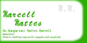 marcell mattes business card